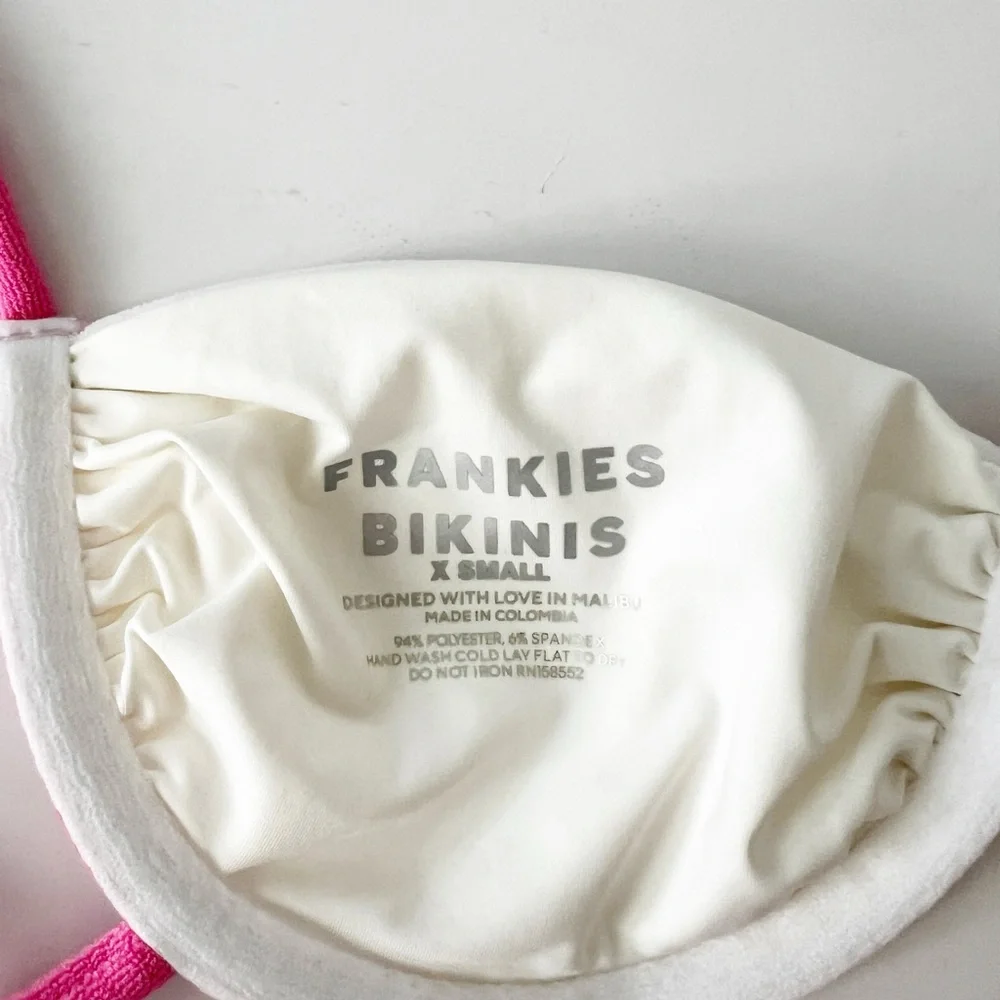 Frankies Bikinis Kailyn Top + Jenna High Waist High Cut Bottom in Meadow XS